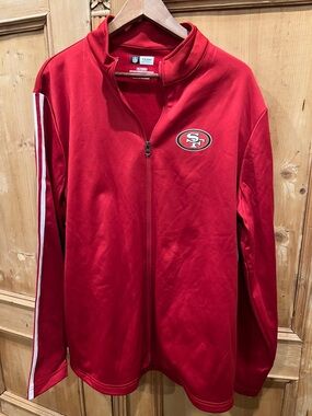 NFL Red Team Apparel Jacket with White Labeling